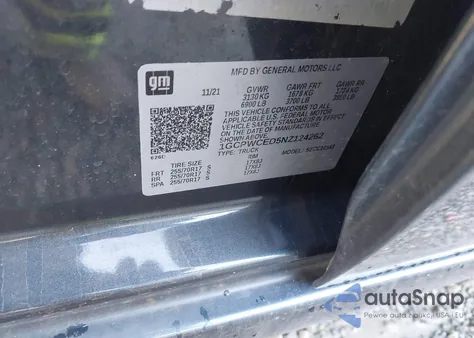 2022 Chevrolet Silverado 1500 Ltd 2Wd Short Bed Lt from USA, damaged, VIN 1GCPWCED5NZ124262